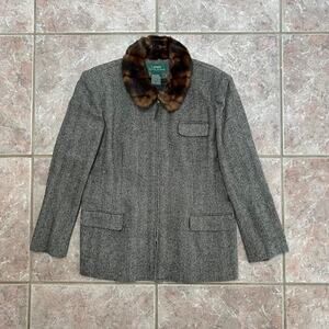 Vintage 90s ralph lauren tweed jacket